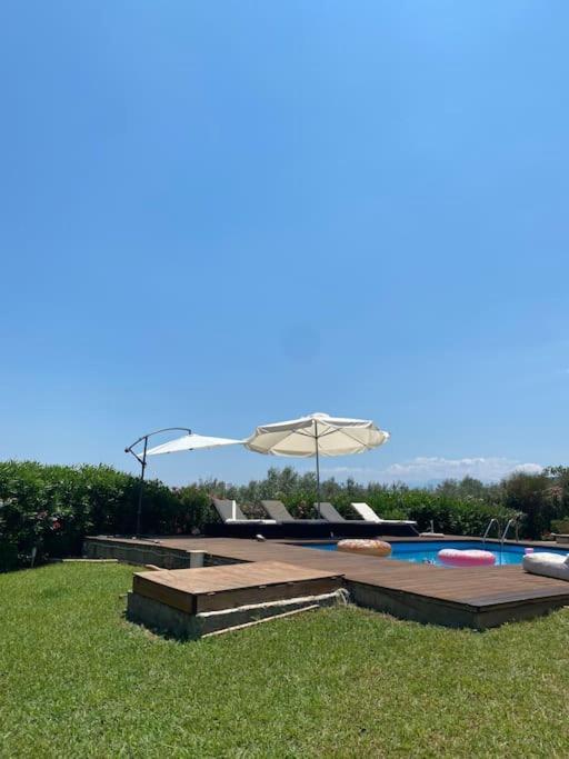Georges Villa Galaxidi, Family, Pool And Garden Eksteriør billede